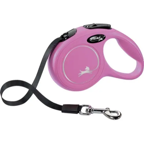 I lager Koppel Flexi New Classic Tape Rosa XS 3 m