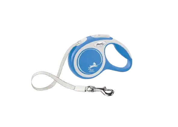 Rullkoppel New Comfort Tape, 3m, XS, max 12kg, Blå - Hund - Halsband - Flexi - ZOO.se Populärt val