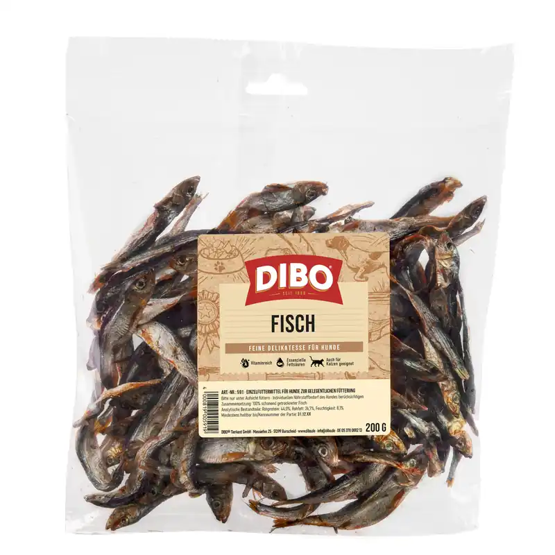 Rabatter DIBO torkad fisk - Ekonomipack 2 x 200 g