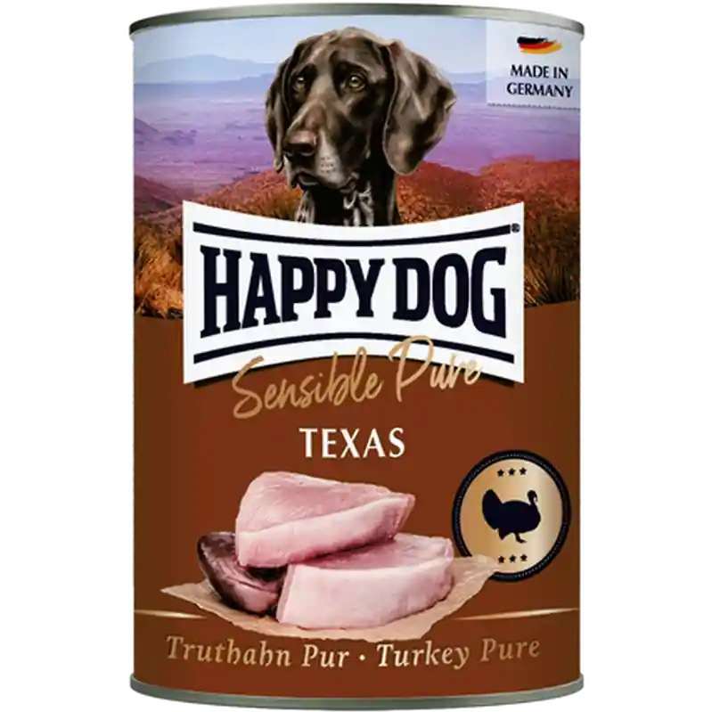 Sensible Pure Texas 100% Kalkon 400 g - Hund - Hundmat & hundfoder - Våtmat & Våtfoder för hund - Happy Dog - ZOO.se Begränsat erbjudande
