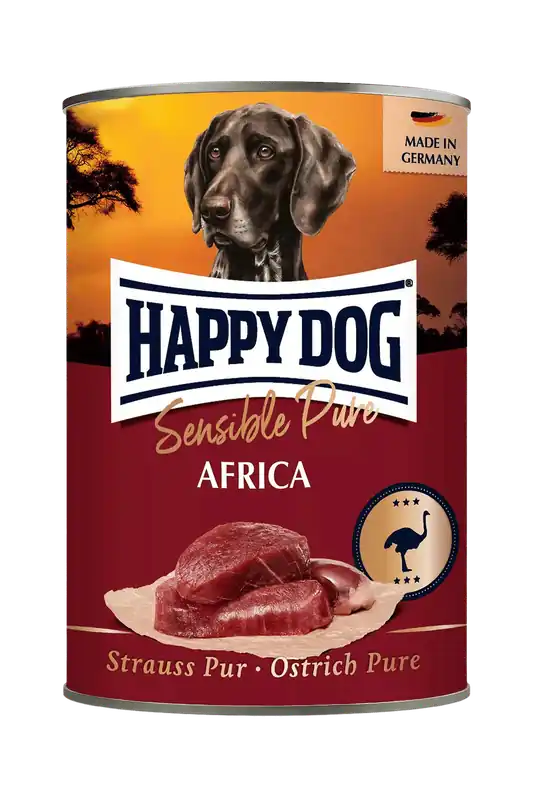 Sänkt pris Happy Dog Sensible Pure Africa - Struts våtfoder 400 g