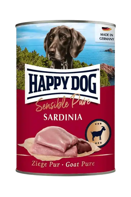 Snabb leverans Happy Dog Sensible Pure Sardinia - Get Våtfoder 6 x 400 g