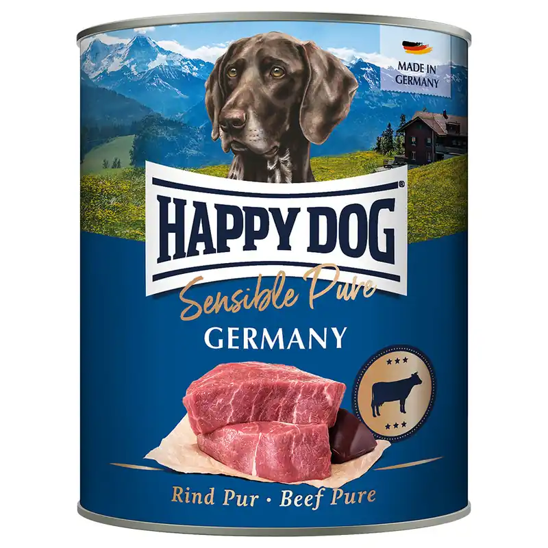 Reapris Ekonomipack Happy Dog Sensible Pure 24 x 800 g - Germany (nötkött pur)