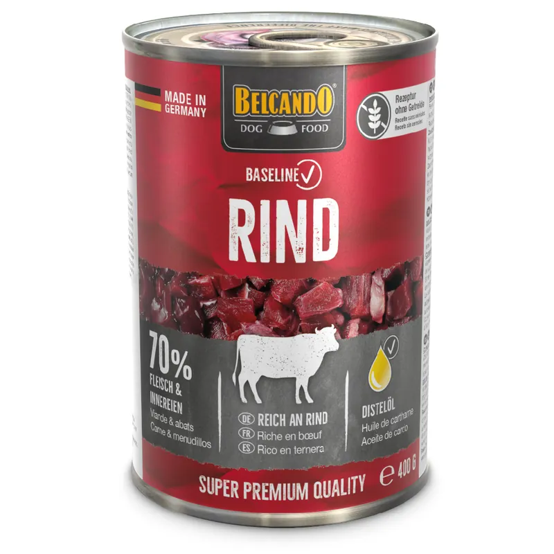 Beställ idag Ekonomiförpackning Belcando Baseline 24 x 400 g - Nötkött