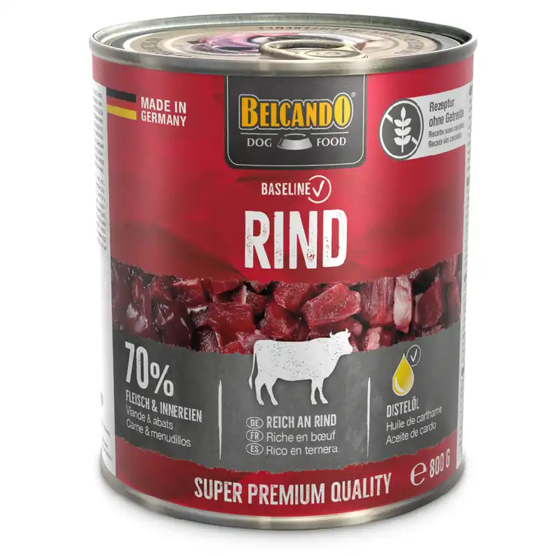 Ekonomiförpackning Belcando Baseline 24 x 800 g - Nötkött Trygg betalning