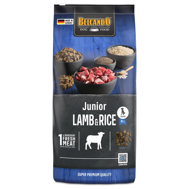 Billig Ekonomipack 2 påsar Belcando torrfoder för hund Junior Lamb & Rice (2 x 12,5 kg)