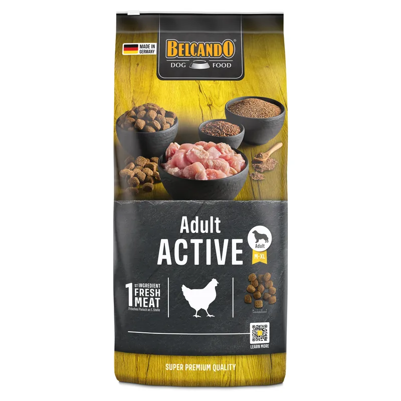 Ekonomipack 2 påsar Belcando torrfoder för hund Adult Active (2 x 12,5 kg) Begränsat erbjudande