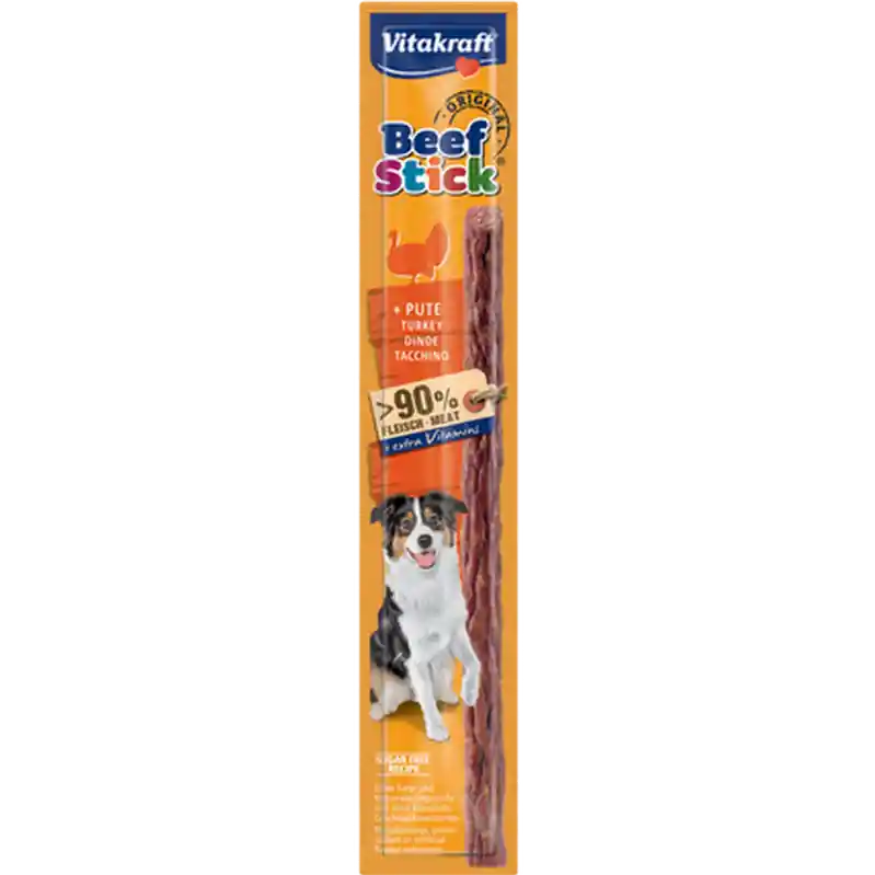 Beef-Stick Salami Turkey 12 g - Hund - Hundgodis - Mjuka Tuggstrips - Vitakraft - ZOO.se Outlet