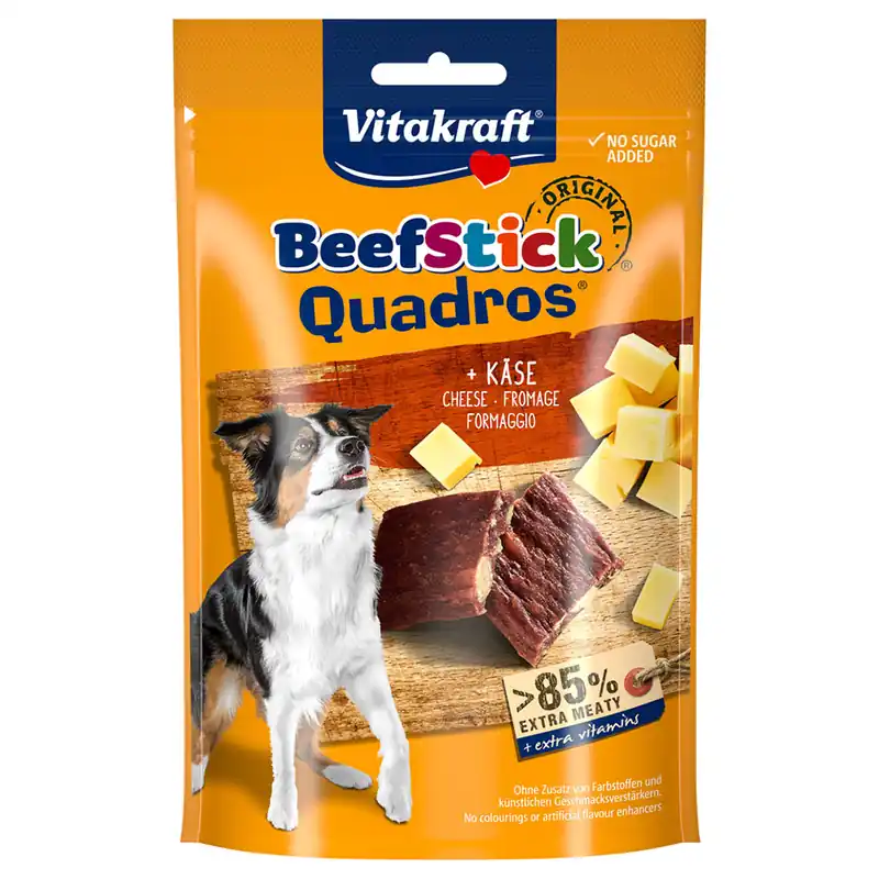 Köp online Vitakraft Beef Stick Quadros 70 g - Ost