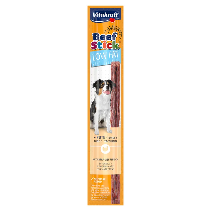 Vitakraft Beef Stick Low Fat 12 g - med kalkon (1 st, 12 g) Rea