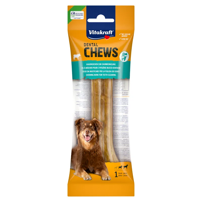 Vitakraft Dental Chews Tuggben Nötkött M - 95 g Säker betalning
