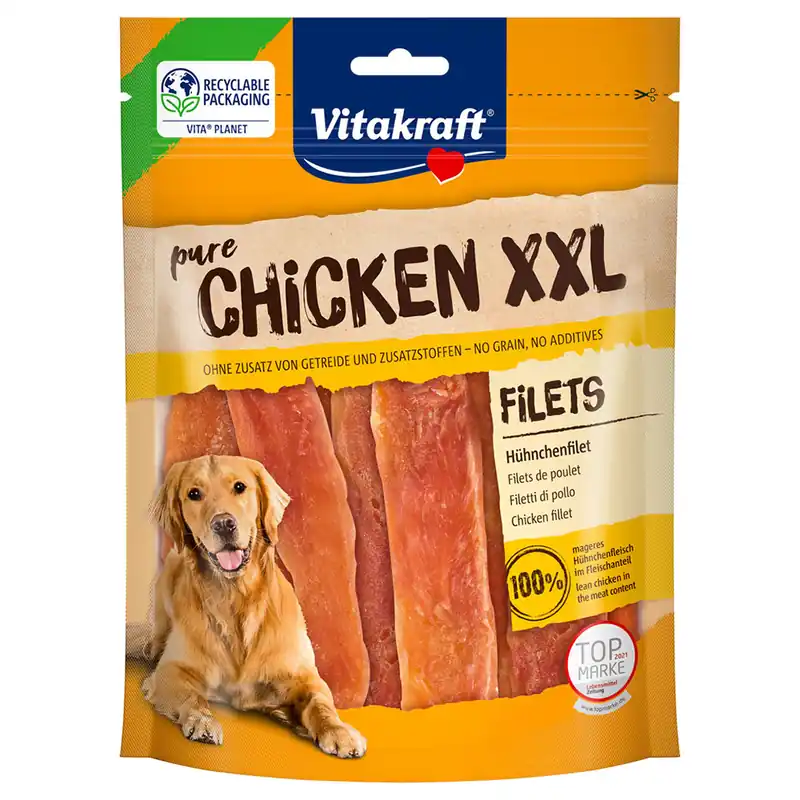 Vitakraft CHICKEN XXL kycklingfiléer - Ekonomipack 2 x 250 g Utförsäljning