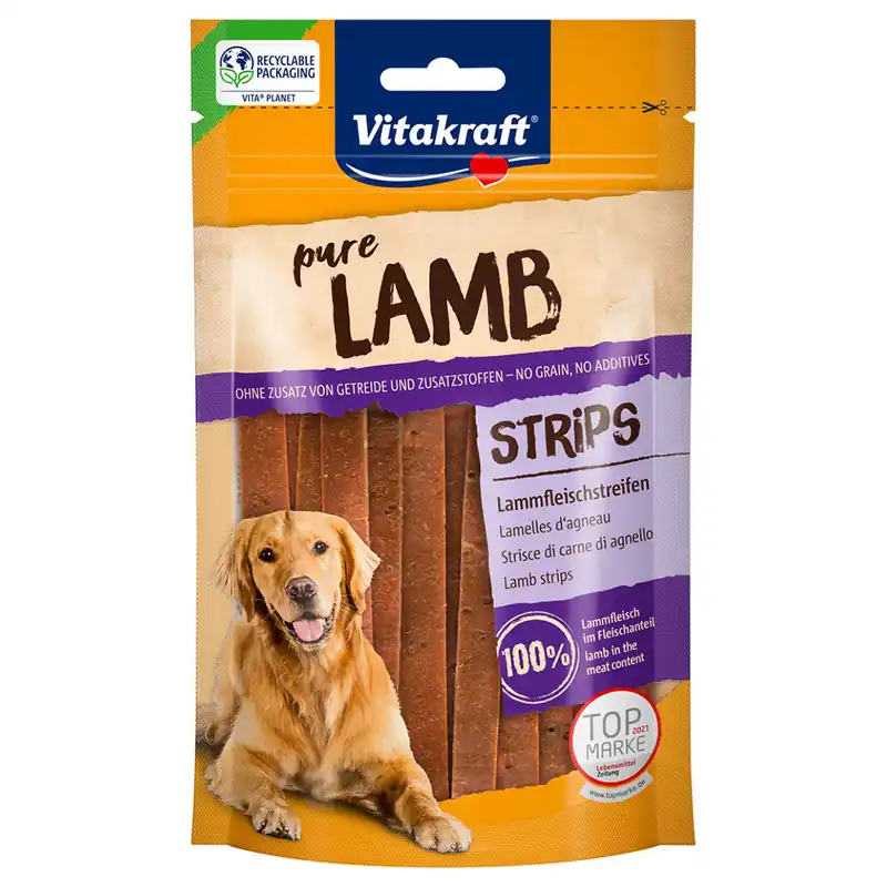 Vitakraft LAMB lammköttsstrimlor - 80 g Snabb leverans