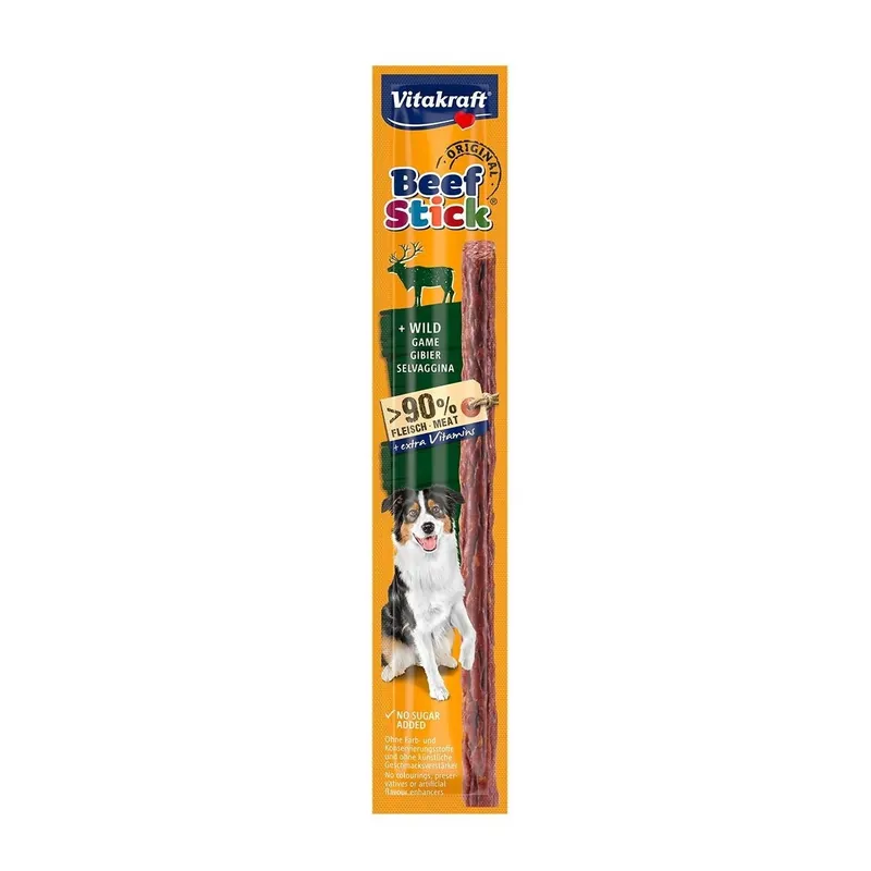 Vitakraft Beef-Stick Venison 12g Populär