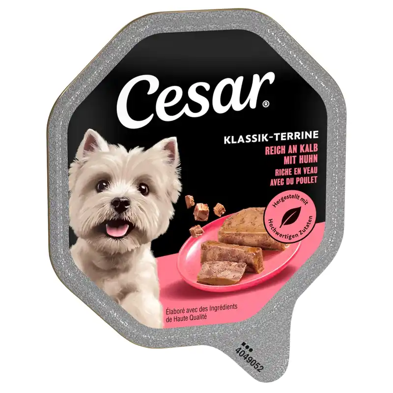 Lägg i varukorgen Cesar 14 x 150 g portionsform - Classic Terrine med kalv & fjäderfä
