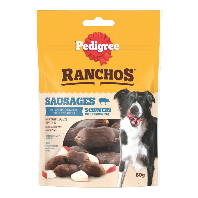 Pedigree Ranchos korvar - Ekonomipack Fläsk & äpple (7 x 60 g) Kundfavorit