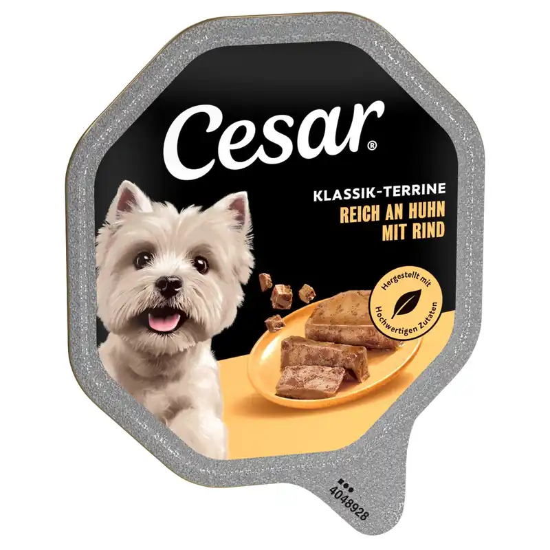 Handla nu Cesar 14 x 150 g portionsform - Classic Terrine med fjäderfä & nötkött