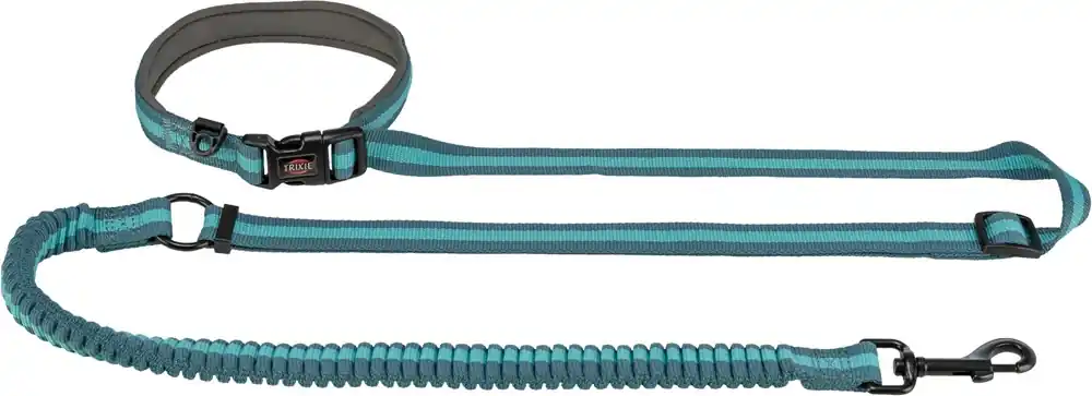 Nedsatt pris Joggingkoppel Trixie Blå/Grå 133-180 cm/20 mm