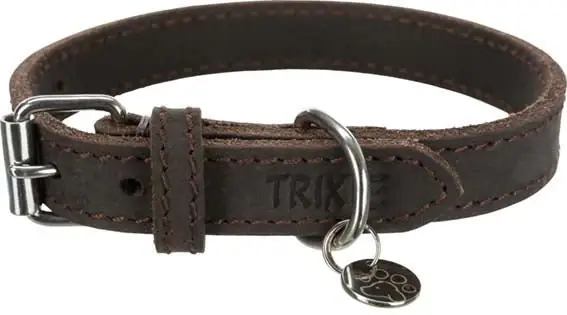 Snabb leverans Trixie Rustic Råläder Halsband - XS-S