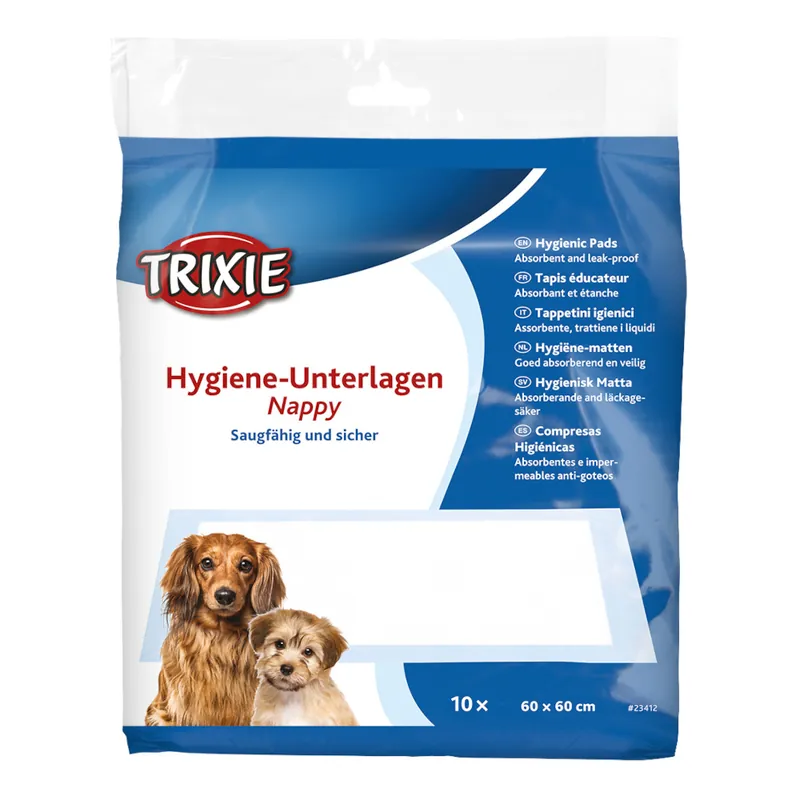 Trixie absorberande underlag för valpar L 60 x B 60 cm, 10 st Utförsäljning