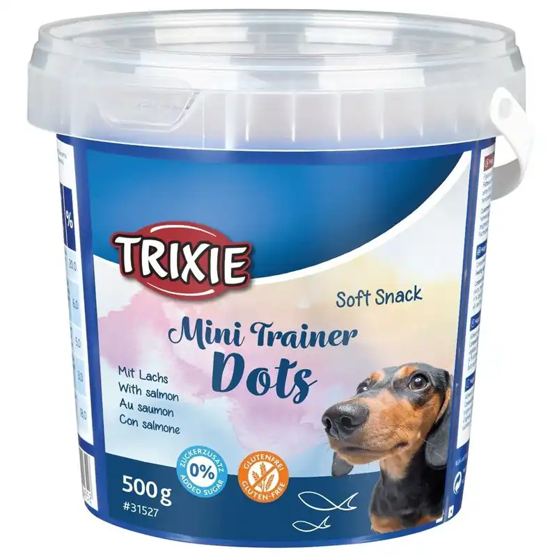 Trixie Mini Trainer Dots Soft Snack Salmon 500 g Köp nu