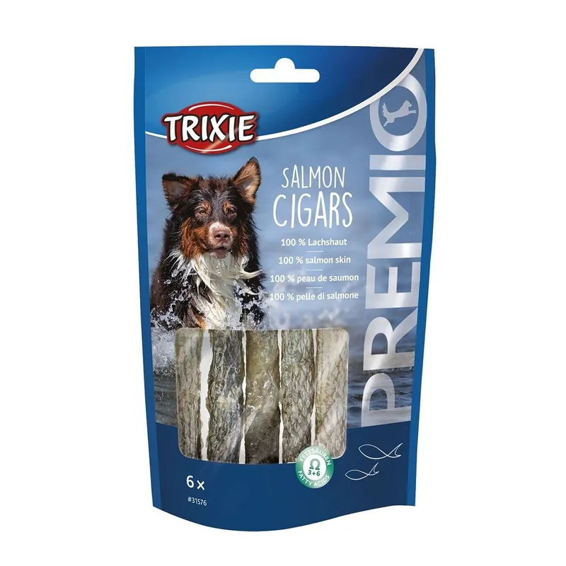 Trixie Premio Hundtugg Laxrullar 6x12,5 cm Utförsäljning