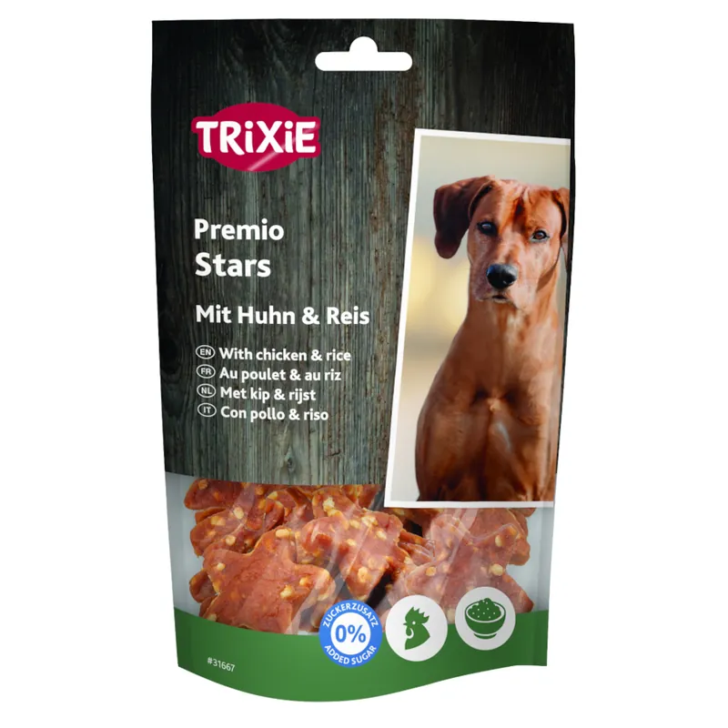 Trixie Premio Stars med kyckling och ris - Ekonomipack 3 x 100 g Snabb leverans