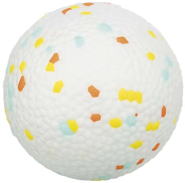 Kundfavorit TRiXiE Light & Strong, studsboll, EPS,vit/flerfärgad - ø 7,5 cm