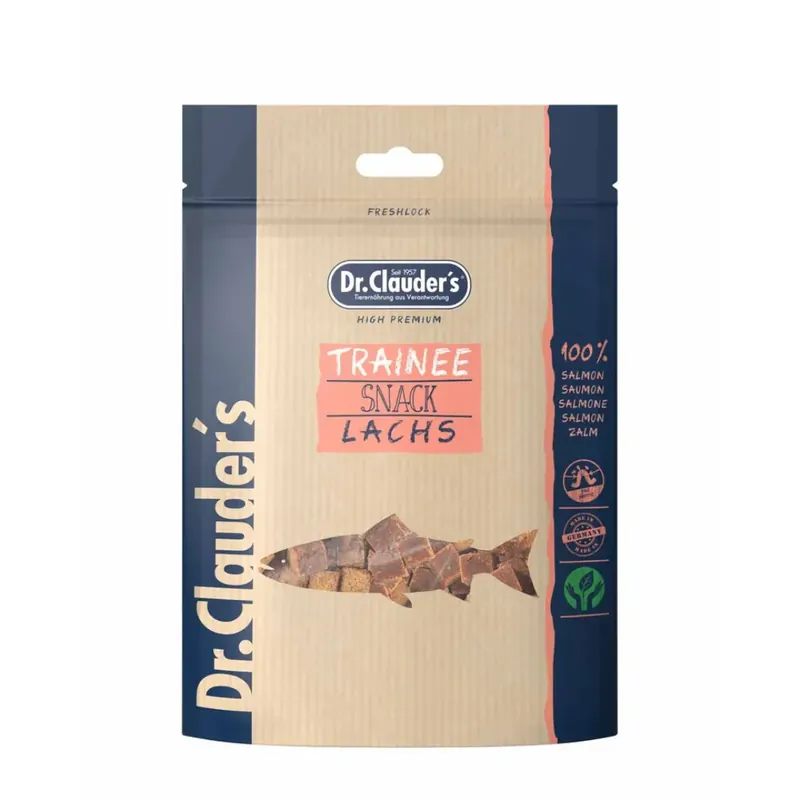 Dr. Clauder’s Trainee Snack Lax 80 g för hund och katt Begränsad tid