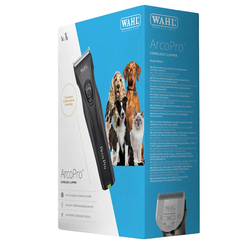 Begränsat antal Klippmaskin WAHL® Arco Pro - Klippmaskin inklusive skärhuvud