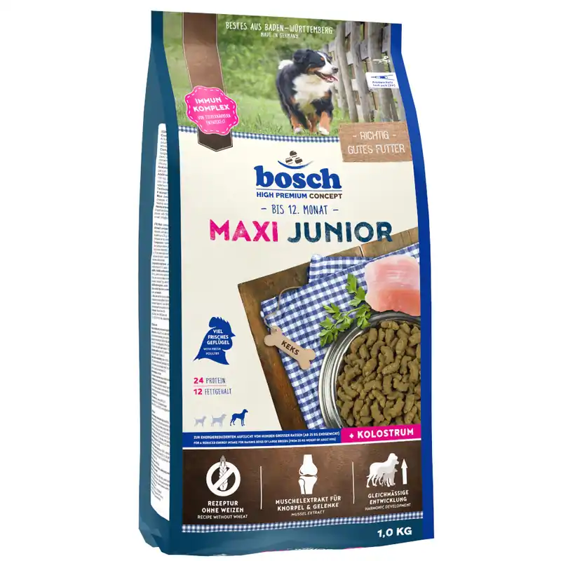 bosch Maxi Junior - 1 kg Bästa pris
