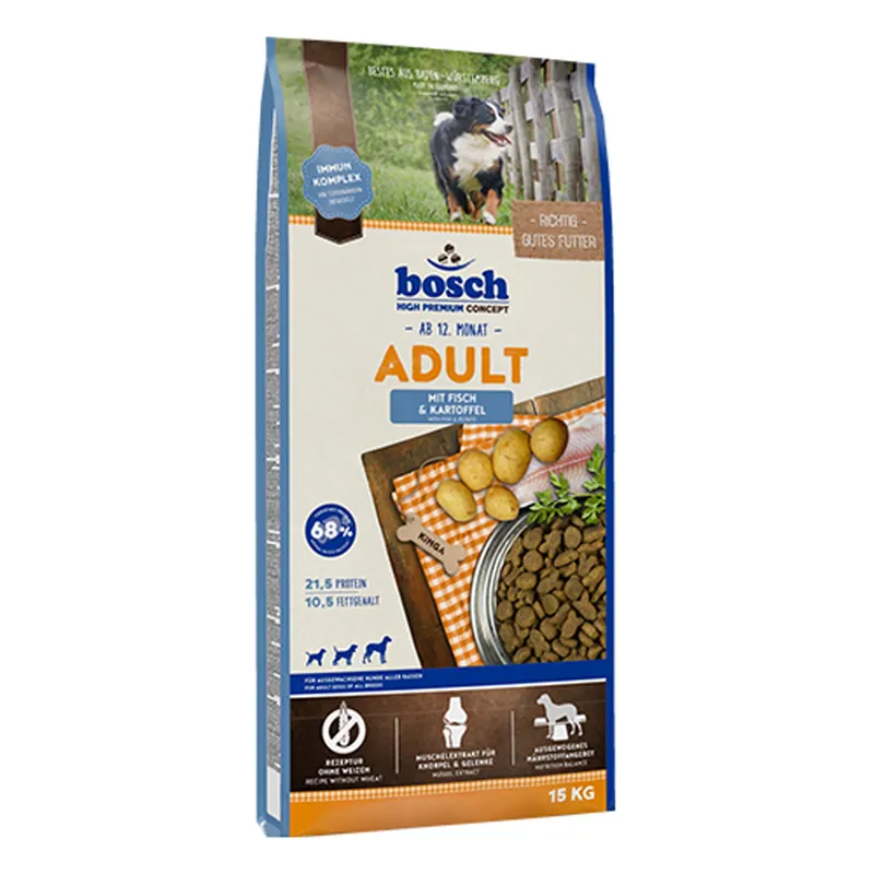 bosch Adult Fisk & potatis - 15 kg Rabatt