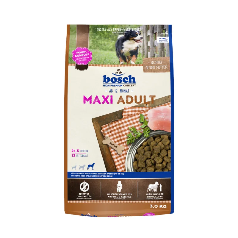 Begränsat antal bosch Maxi Adult - Ekonomipack 3 x 3 kg
