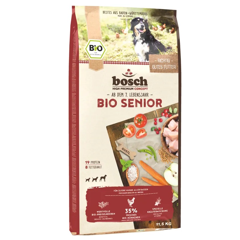bosch BIO Senior ekologiskt hundfoder - Ekonomipack 2 x 11,5 kg Handla nu