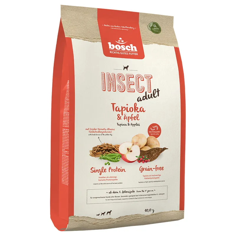 bosch HPC Adult Insect, äpple och tapioka - Ekonomipack 2 x 10 kg Sista chansen