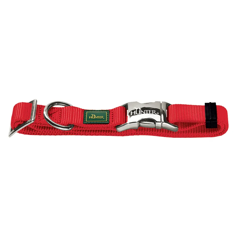 Utförsäljning HUNTER Vario Basic Alu-Strong halsband, rött - Storlek XL 45 - 65 cm halsomfång