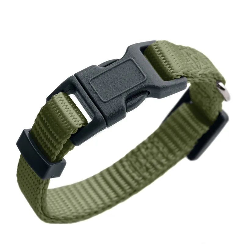 Begränsat antal HUNTER London halsband, olivgrönt - Vario Basic stl. S 24-36 cm halsomfång, B 10 mm