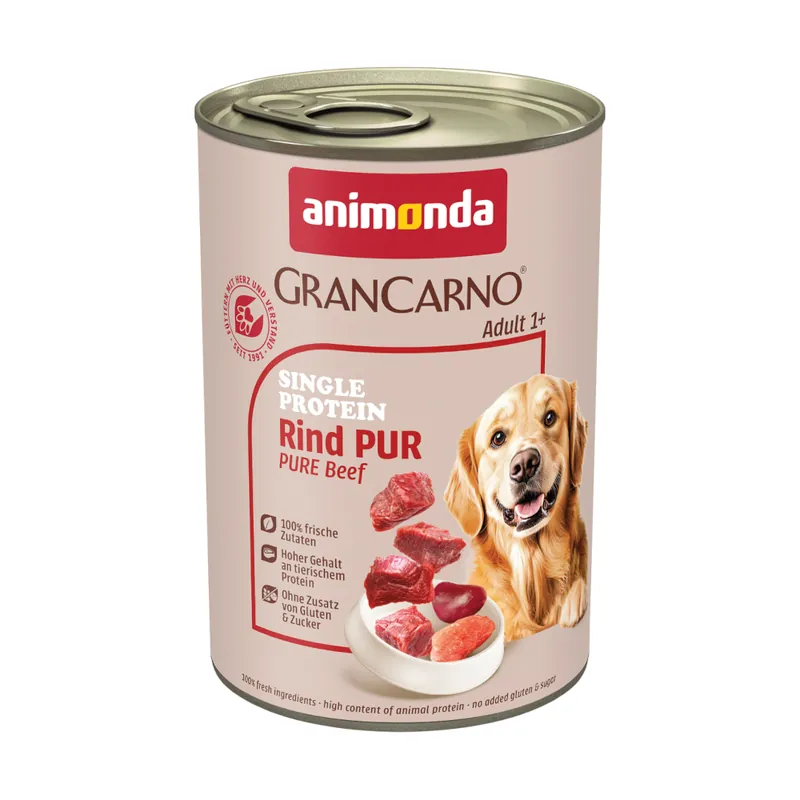Extra rabatt animonda GranCarno Adult Single Protein 6 x 400 g - Rent nötkött