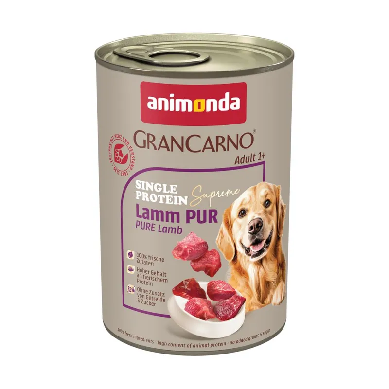 animonda GranCarno Adult Single Protein Supreme 6 x 400 g - Rent lamm Populär