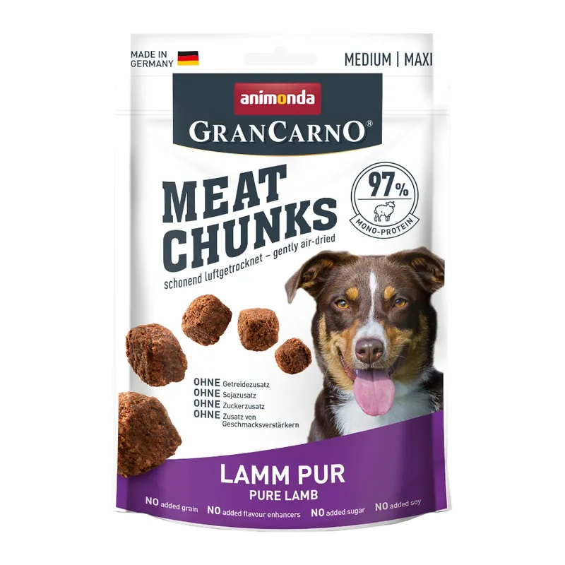 Billigare animonda Meat Chunks Medium / Maxi - Ekonomipack 4 x 80 g Lamm Pur