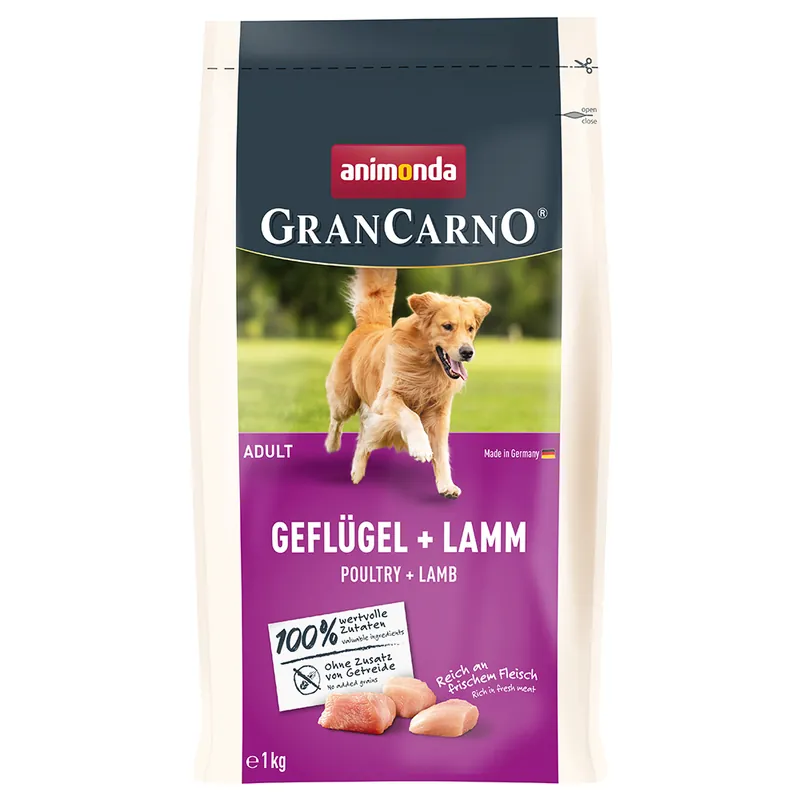 animonda GranCarno Adult med fjäderfä & lamm - 1 kg Säker betalning