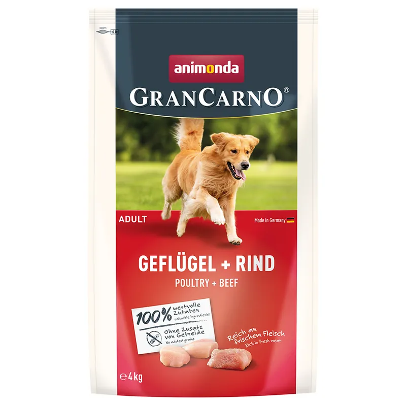 animonda GranCarno Adult med fjäderfä & nötkött - 4 kg Begränsat antal