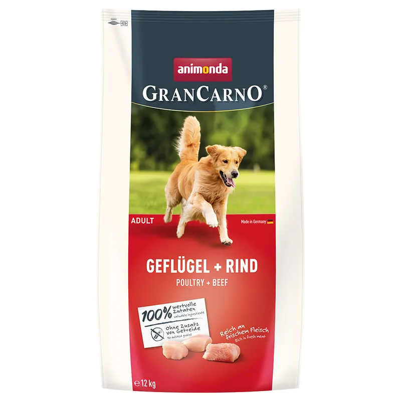 animonda GranCarno Adult med fjäderfä & nötkött - 12 kg Outlet