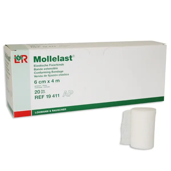 Extra rabatt Mollelast Fixerbinda - 8 cm x 4 m