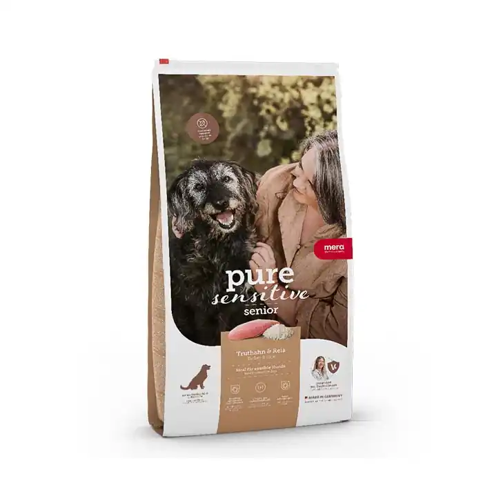 Pure Sensitive Senior Turkey & Rice Torrfoder till Hund - 12,5 kg Snabb frakt