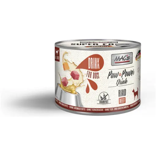 Paw Power Drink Nöt för Hund - 6 x 200 g Rea