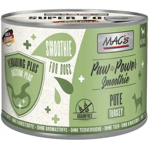 Begränsad tid Paw Power Smoothie Kalkon för Hund - 6 x 200 g