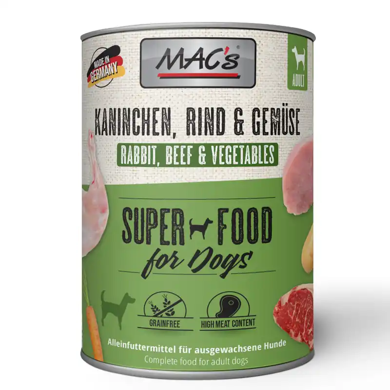 Ekonomipack MAC‘s Adult 24 x 800 g - Kanin & grönsaker Billig