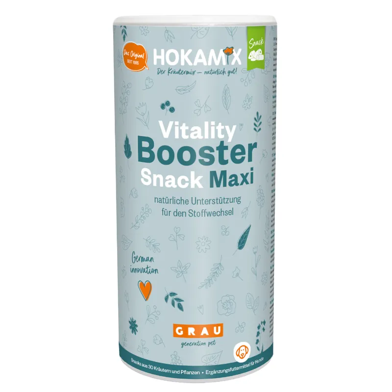 GRAU HOKAMIX Vitality Booster Snack Maxi - 800 g I lager