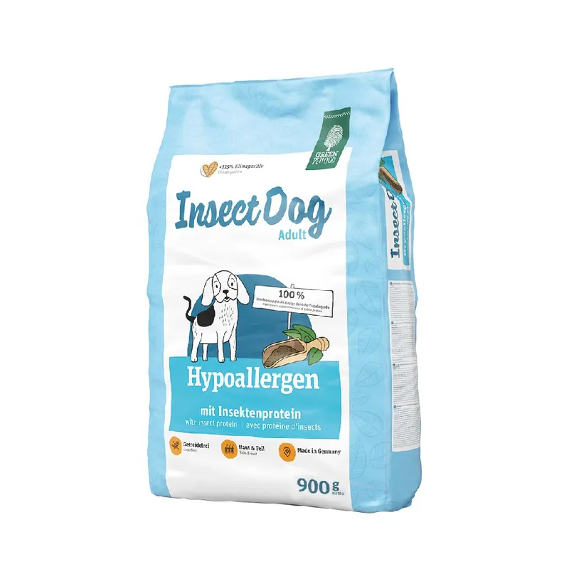 Green Petfood InsectDog Hypoallergen - 4,5 kg (5 x 900 g) Kundfavorit